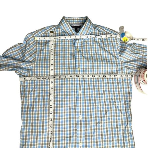 Banana Republic Men’s SLIM-FIT DRESS SHIRT Size Medium Tall Color Skyline Blue - Picture 5 of 12